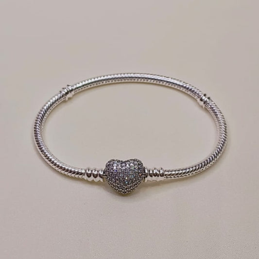 Brazalete de Corazón Brillante