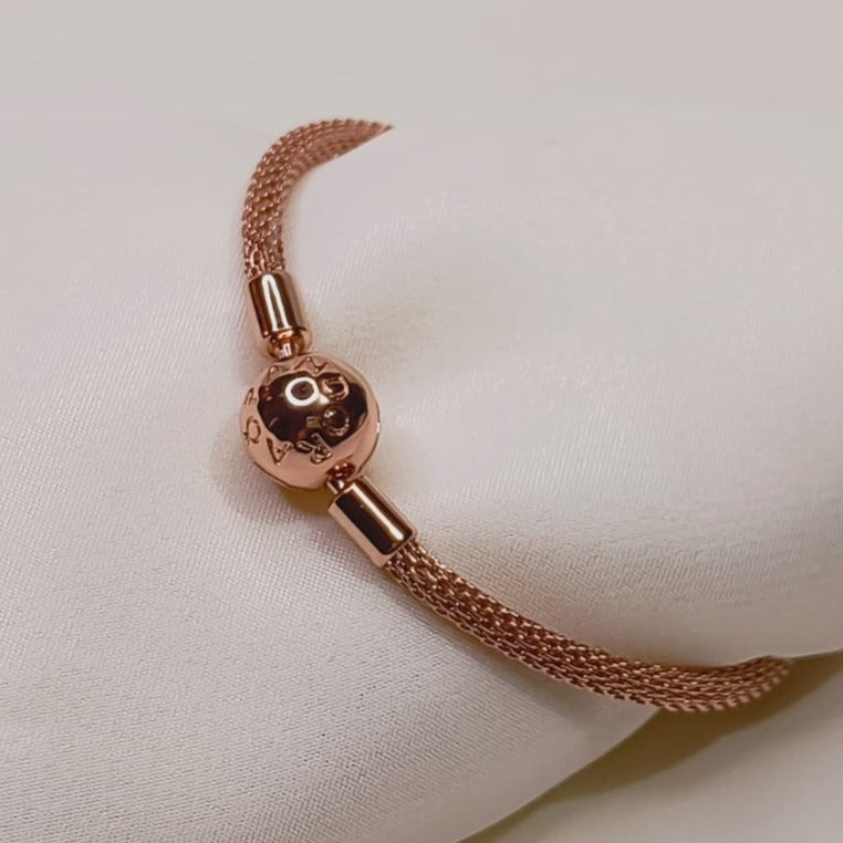 Brazalete de Malla Rose Gold